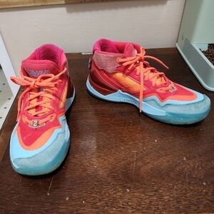 New Balance Kawhi Leonard Men's Size 8.5 "Energy Red" Basketball Shoes BBKLSQUA